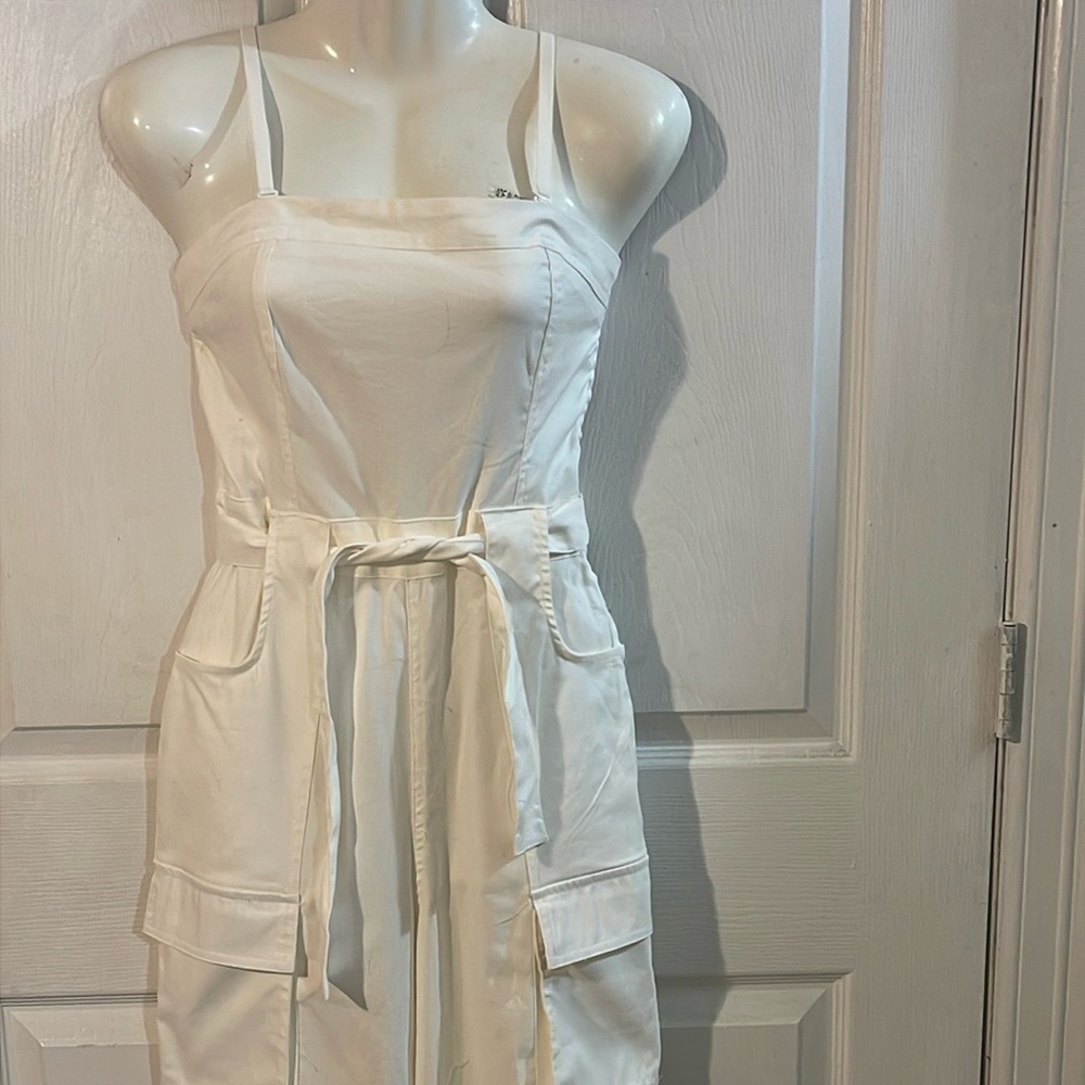 Revolution White Jumpsuit with Belt